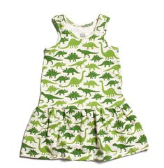 Check out this awesome dinosaur dress, perfect for the little dinosaur lover in your life. Color: Green Designer: Winter Water Factory Made in: Brooklyn, New York Fabric Information: 100% Organic Cotton *100% of materials used are Made in the USA. Gender Neutral Baby Gifts Basket, Water Factory, Dinosaur Dress, Zebra Dress, Unique Baby Shower Gifts, Children's Boutique, Toddler Girl Outfits, Childrens Fashion, Dinosaur Print