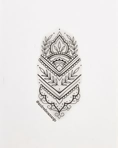 an intricately designed sticker on the side of a white wall