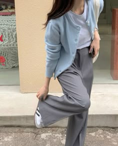 🩵 Everyday Outfits Korean, Casual Outfits Hijab, Style Hijab Casual, Outfits Everyday, Korean Street Style, Mix Match Outfits