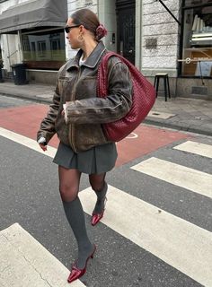 Amsterdam Outfit, Rome Outfits, Cherry Girl, Girl Aesthetics, Red Outfit, How To Pose, Lookbook Outfits, Fall Winter Outfits, Fashion Killa