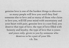 a poem written in black and white with the words, love is one of the hardest things to discovery