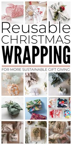 Reusable Gift Wrap For A Zero Waste Christmas Zero Waste Christmas, Christmas Gift Wrapping Ideas, Reusable Gift Wrap, Frugal Christmas, Gift Wrapping Inspiration, Cheap Christmas Gifts