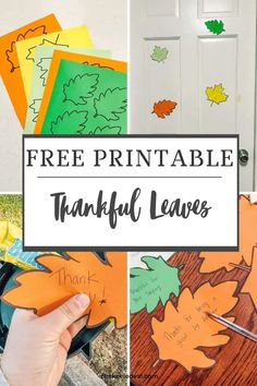 free printable thanksgiving leaves for kids to make