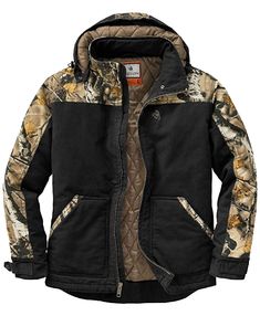 Men's Canvas Cross Trail Big Game Camo Workwear Hooded Jacket: -mens workwear jacket -chore jacket men workwear -denim jacket men workwear -denim jacket men workwear -workwear jacket outfit men -jacket men fashion -jacket men casual -jacket men fashion casual street styles -jacket men winter -shirt jacket street style -shirt jacket men's outfit -shirt jacket outfit winter -leather shirt jacket street style -oversized shirt jacket street styles -wool shirt jacket street style-plaid shirt jacket Quilted Jacket Men, Camo Outfits, Hunting Jackets, Workwear Jacket, Hunting Clothes, Camo Jacket, Coat Black, Country Outfits, Big Game