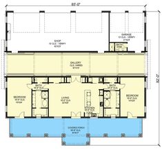 the floor plan for a two story house