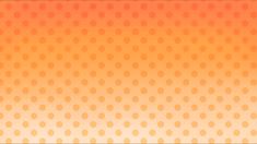 an orange and yellow background with small circles on the bottom, as well as dots in the middle