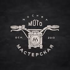 the moto motorcycle logo is shown on a black background with white lettering and an image of a motorbike