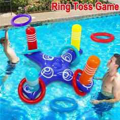 1005002914168025 Teamwork Activities, Pool Party Favors, Ring Toss Game, Pool Games, Inflatable Toy, Ring Toss, Water Games, Toss Game, Activities For Adults