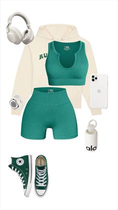 Polyvore Workout Outfits, Cute Workout Fits Aesthetic, Workout Outfit Inspo Aesthetic, Workout Outfits Ideas, Gym Summer Outfits, Summer Gym Outfit Women, Gym Outfit 2023, Gym Outfit Inspiration, Fall Gym Outfit