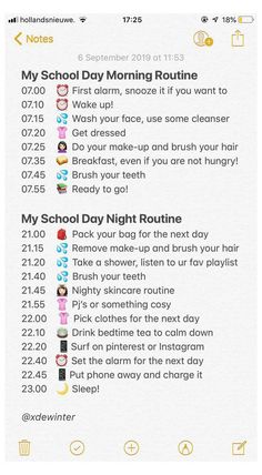 Notes List Ideas, Morning Night Routine, Night Skin Care, Night Routines, Daily Routine Schedule, School Morning