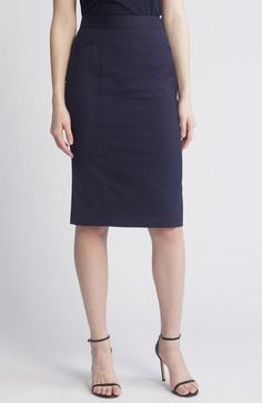 Bring modern style to your work-to-weekend wardrobe in this pencil skirt crafted from virgin wool with a neat grid pattern. 25 1/2" length Hidden back-zip closure 100% virgin wool Dry clean Made in Portugal Hugo Boss/BOSS/HUGO has received the Fair Labor Association accreditation, which signifies that the company has effective systems and procedures in place to successfully uphold fair labor standards throughout its supply chains, including strategies and tools to address and improve working con Pencil Skirt Pattern, Wool Pencil Skirt, Weekend Wardrobe, Grid Pattern, Skirt Pattern, Hugo Boss, Modern Style, Hong Kong, Size 16