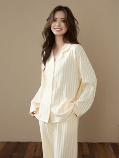 Our pyjamas feature a composition of 95% long-staple cotton fabric, with the remaining 5% allocated for trimmings. These trimmings include high-quality silk threads utilized for precise stitching on the sleeves and hems, ensuring a refined finish to the garment.   Experience Luxury Sleepwear with our pure Cotton Pajama Set - Ideal for Sleep, Holidays, and Everyday Wear. Stay Stylish and Comfortable in Breathable Fabric. Perfect for Cozy Winter Nights. Size Chart: The size chart can be found in p Lounge Wear Stylish, Pyjamas Silk, Pants Pjs, Pajamas Winter, Winter Sleepwear, Stylish Pajamas, Women Pyjamas, Luxury Pajamas, Cotton Pajama Set