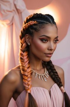 Default Vibrant highfashion braids expertly styled and capture 3 Latest Braids Hairstyles, Stylish Cornrows, Latest Braids, Halo Braids, Festival Braids, Braided Hairstyles For Black Women Cornrows, Curly Braids, Braid Inspiration, Dutch Braids