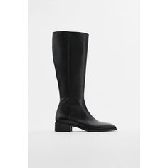 New Zara Cow Leather Mid Calf Flat Boots Black Brand New! With Tags, No Box Retail: $169 Size Us 7.5/Eu 38. (I Am A True 7) Black Leather Low Heel Boots. Leather Upper. Square Toe. Inner Zip Fastening. Airfit. Flexible Technical Sole Made Of Latex Foam Designed To Offer Increased Comfort. - Upper: 100% Cow Leather Lining: 80% Cotton, 12% Polyurethane, 8% Polyester Sole: 100% Vulcanized Rubber Insole: 100% Goat Leather - Style #: 2051/610 Business Low Heel Boots Medium Width, Classic Black Calf Leather Knee-high Boots, Classic Round Toe Knee-high Boots For Formal Occasions, Classic Black Knee-high Boots With Pointed Toe, Classic Knee-high Boots With Round Toe For Formal Occasions, Low Heel Leather Sole Heeled Boots For Work, Classic Knee-high Boots With Reinforced Heel For Work, Classic Leather Knee-high Boots With Almond Toe, Classic Square Toe Boots With Branded Heel