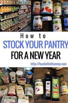 how to stock your pantry for a new year Stocked Pantry, Stock Your Pantry, Emergency Food Storage, Canned Food Storage, Nutrition Facts Label, Dry Food Storage, Simple Nutrition, Nutrition Articles, Emergency Preparation