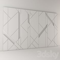 a white wall with some lines on it