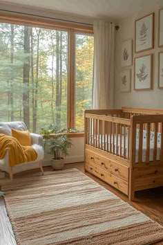 40 Nature-Inspired Gender Neutral Nursery Designs for a Serene Style Calm Nursery Gender Neutral, Gender Neutral Nature Nursery, Natural Baby Nursery, National Park Nursery, Gender Neutral Nursery Ideas, Serene Nursery, Neutral Nursery Ideas, Gender Neutral Nursery Design, Botanical Nursery