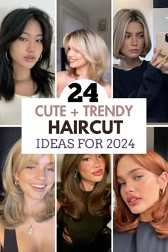 These are the cutest haircut ideas to try in 2024. Hair Cut 2024 Girl Medium, Hair Cut 2024 Girl, Hair Cut Style For Girls 2023, 2024 Trending Haircuts, Spring 2024 Haircut Trends, Trend Haircut 2023 Women, Haircut 2024 Trends Women Long, Haircut Ideas 2024, Haircuts For 2024