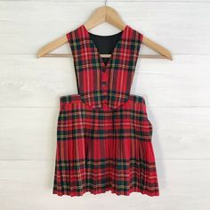 O’Neil of Dublin - Red plaid tartan pleated pinafore dress, sz 3/4 -Description- O’Neil of Dublin - Red plaid tartan pleated pinafore dress Material(s): Wool, Acrylic, Polyester blend Size: 3/4 Condition: Very good! -Measurements- Length from Shoulder to Hem: 20"  _gsrx_vers_856 (GS 7.0.20 (856)) Red Pinafore Dress, Plaid Pinafore Skirt, Pinafore Outfit, Tartan Pinafore Dress, Red Plaid Alternative Dress, Kid Plaid Dress, Red Checkered, 2024 Style, Pinafore Dress