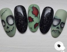 Nail Art Designs Halloween, Mustache Nails, Nail Polish Art Designs, Holiday Nail Designs