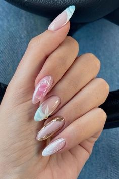 Best Summer Nails 2024, Nail Colour Summer, Nail Inspo Aesthetic, Army Art, Nail Aesthetic, Nail Piercing, Love Power, Art Poetry, Baking Recipe