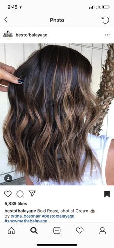 Balayage In Medium Hair, Peanut Butter Balayage, Bayalage Brunette Fine Hair, Oat Milk Hair Color, Summer Hair Highlights For Brunettes Sun Kissed, Peanut Butter Brunette, Summer Bayalage For Dark Hair, Espresso Hair Color Balayage, Brunette Balayage Hair Fall