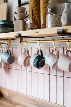 Number three is absolutely ingenious Diy Open Shelving, Kitchen Floating Shelves, Makeover Kitchen, Wood Spice Rack, Above Sink, Floating Shelves Kitchen, Diy Hanging Shelves