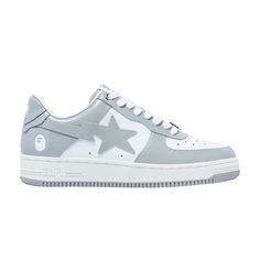 Find BAPE Wmns Sta #5 'light on Editorialist. Wmns Bapesta #5 'Light Grey' Bape Star, Bapesta Shoes, Bape Sneakers, Christmas Shoes, Flight Club