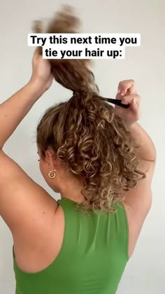 Curly Hair Updo Medium Length, Best Updos For Curly Hair, Simple Updos For Medium Curly Hair, Styled Curls Hairstyles, Fast And Easy Curly Hairstyles, Blonde Curly Hair Updo, Up Hair Styles Curly Hair, Updos For Permed Hair, Lounging Hairstyles