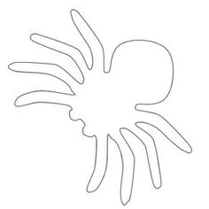 an outline of a spider on a white background