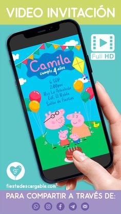 a person holding up a cell phone in front of a screen with the words cannila