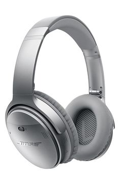 the headphones are silver and have bluetoothes on each earband, which is also