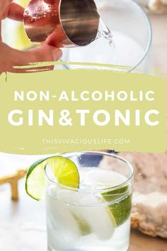 Non Alcoholic Gin, Gin And Tonic Recipe, Nonalcoholic Party Drinks, Summer Mocktail, Alcohol Free Drinks, Gin Recipes