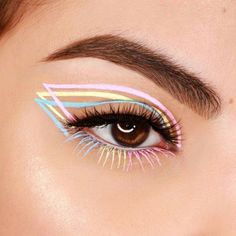 Eye Makeup Guide, Makeup Pictorial, Sugarpill Cosmetics, Cute Eye Makeup, Cat Eye Makeup, Smink Inspiration, Eye Makeup Designs, Makijaż Smokey Eye, Colorful Eye Makeup