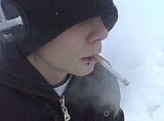 Male Manipulator, The Snow, A Man, Headphones, Black