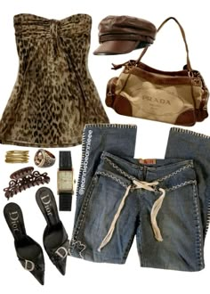 Camouflage Outfits Y2k, Fall Y2k Outfits, Leopard Print Y2k Outfit, 2000s Cheetah Print Outfit, Leapord Print 2000s, Lepord Print 2000s Outfit, Rock Chic Outfits, Outfit Inspo Fall, Cute Everyday Outfits