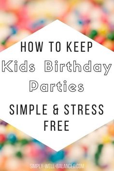 Simple Kids Birthday Party, Kids Birthday Party Activities, Easy Party Ideas, Indoor Birthday, Backyard Birthday Parties, Simple Birthday Party, Birthday Party Games For Kids