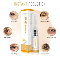 INSTANT EYEBAG REMOVER Anti Aging Reduce Dark Circles, Puffiness, Eye Bags, Wrinkles DERMAXGEN - Walmart.com For Dark Circles Under Eyes