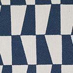 a blue and white checkerboard pattern on fabric