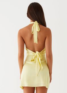 Heavy Hearted Mini Dress - Yellow – Peppermayo US Hock Dresses, Yellow Hoco Dress, Hoco Dress Ideas, Hoco Dress Inspo, Senior Hoco, Hoco Inspo, Hoco Ideas, Semi Dresses, 8th Grade Dance