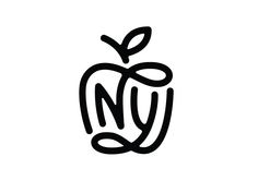 an apple with the letter n on it