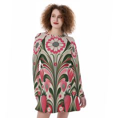 Introducing my Psychedelic Strawberry Floral long sleeve dress! A mesmerizing blend of vibrant colors and intricate designs that is sure to turn heads wherever you go! 🌺🍓 Fabric: Crafted from a luxurious Jersey material (95% polyester and 5% spandex), ensuring both comfort and style. The fabric gracefully hugs the body, showcasing every curve while offering ultimate comfort. Design: Dive into a world where strawberries meet florals in a psychedelic dance of colors. The stunning print, reminisc Floral Long Sleeve Dress, Strawberry Moons, Cute Stationary, Comfort Design, Long Sleeve Floral Dress, Jersey Dress, Garden Party, Sleeve Dress, Clothing Items