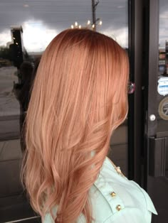 Blond Rose, Gold Hair Colors, Rose Gold Hair, Ombre Hair Color