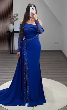 Sheath Prom Dress, Prom Dress With Split, Blue Evening Dress, Classy Gowns, Dress With Split, Soiree Dress, Women Dresses Classy, Fancy Dresses Long