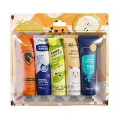 5 Pack Hand Cream Gift Set Enriched with Shea Butter and Glycerin for Dry Hands, Softing Hydrating Moisturing Travel Size Hand Cream, Gifts for Women, Birthday Gift Feature: Material: Plastics Colour: Orange Packing size: 16x14x3cm /11.22x5.51x.1.18in Gross weight: 140g /1.01lb Description: Multiple Fragrances : Featuring fresh and sweet fragrances, these aromatic smells lift your spirit and bring you energy. These deeply hydrating and moisturizing hand creams make your hands silky-soft, smoothn Hand Cream Gift Set, Dry Cracked Hands, Hand Moisturizer, Gift Sets For Women, Mini Hands, Sweet Fragrances, Facial Mask, Cream Lotion, Hand Lotion