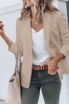 Casual Work Outfits, Looks Chic, Blazer Outfits