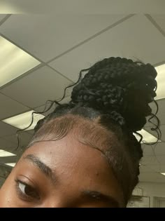 #edges Ways To Style Edges With Braids, Edge Designs Hair, Edges Big Forehead, Different Type Of Edges, Simple Edges With Braids, Edges Ideas Hair, Edges Inspo With Braids, 4c Edges Tutorial, Cornrows With Edges