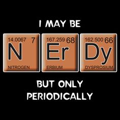 the symbol for nerdy but only periodically written in black and white