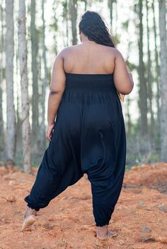 You'll love our soft to the touch plus size harem pants. This timeless classic doubles up as a black jumpsuit - wear them whichever way you want. Part of our  plus size range they are perfect for everyday use. Always Vegan and Fair-Trade As will all the clothing in our store, these plus size harem pants are vegan-friendly. They are handmade in Thailand from bamboo rayon giving it a characteristically smooth feel. Hippie-Pants is an independent, fair-trade brand which supports rura Grunge Plus Size Pants, Zanzea Plus Size Harem Pants, Haram Pants, Black Bohemian Harem Pants Ankle-length, Comfortable Black Wide-leg Harem Pants, Bohemian Non-stretch Harem Pants, Plus Size Harem Pants, Black Harem Pants, Plus Size Inspiration