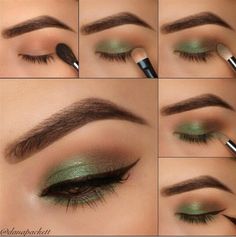 Olive Makeup, Brown Eye Makeup, Green Eyeshadow Look, Make Up Storage, Make Up Studio, Eye Makeup Pictures, Brown Eye, Eye Makeup Steps